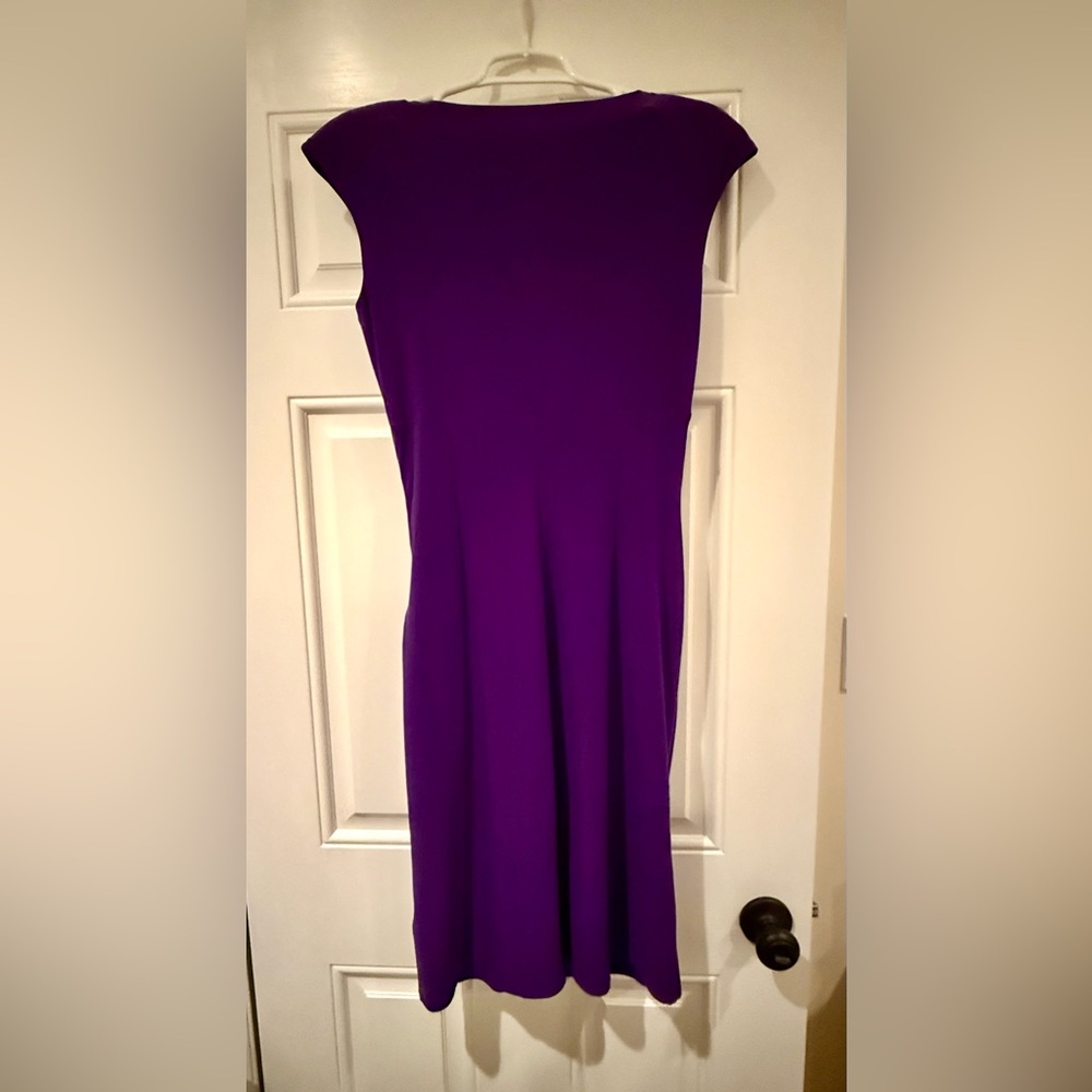Lauren Ralph Lauren Deep Purple Cocktail Dress - Picture 2 of 4